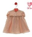 vestido del sur niña rosa empolvado