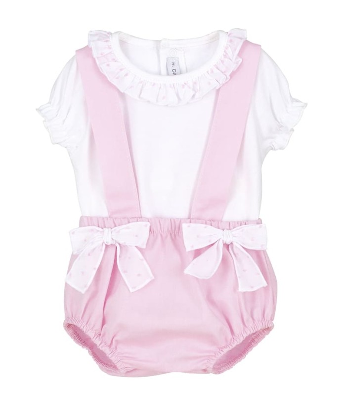 conjunto calamaro niña tirantes rosa