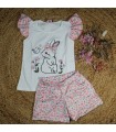 Conjunto petit cie conejito floral