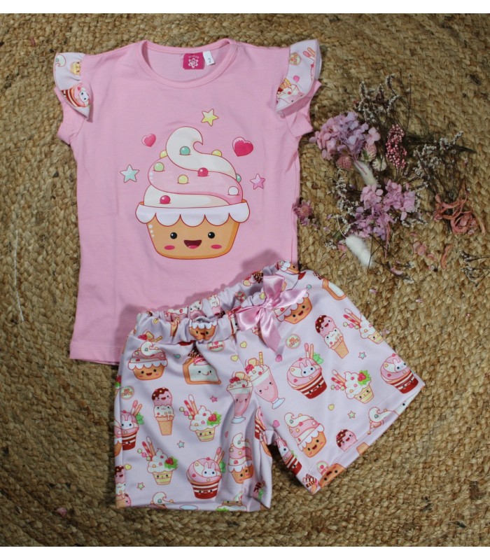 Conjunto petit cie tarta de fresa