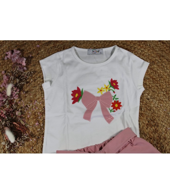 Conjunto niña lazo trapitos