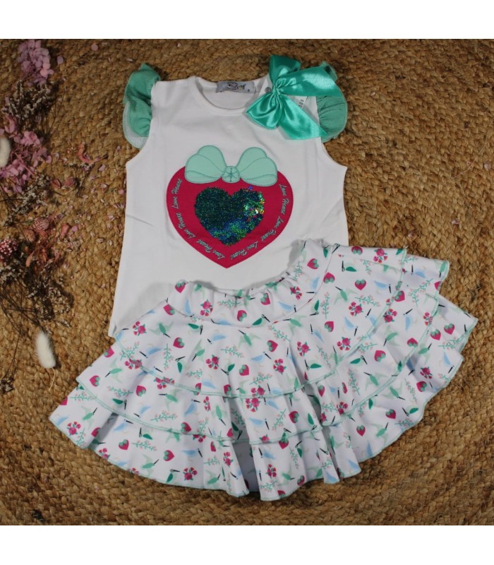 Conjunto falda volante trapitos