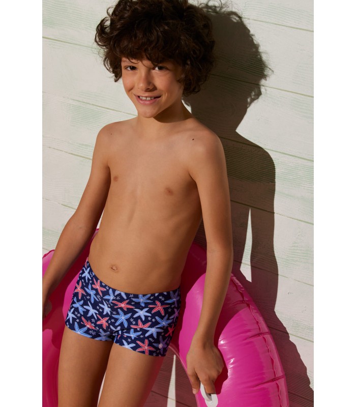 Bañador boxer niño ysabel mora azul