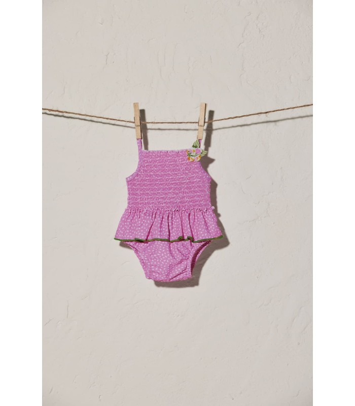 bañador ysabel mora bebe niña rosa