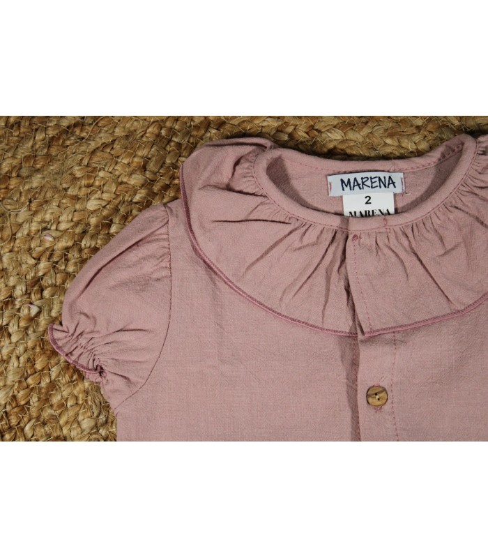 Conjunto camisa braguita rosa marena