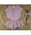 Conjunto camisa braguita rosa marena
