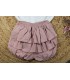 Conjunto bombacho niña marena camisa blanca