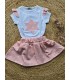 Conjunto falda estrella niña trapitos