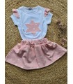 Conjunto falda estrella niña trapitos