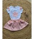 Conjunto falda estrella niña trapitos