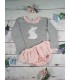 Conjunto petit cie niña conejito